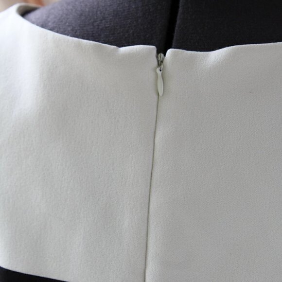 Sandra Darren dress Size 6 dress classic dress black white purple - Picture 6 of 7